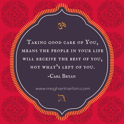Taking good care of you quote for self care